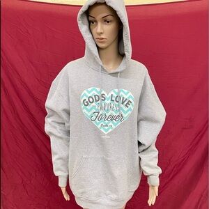 God’s Love Endures Forever Psalm 118 Bible Verse hoodie size XL